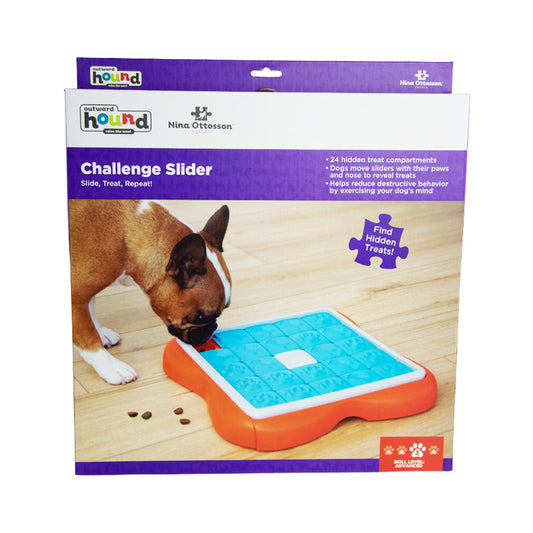 Nina Ottosson Challenge Slider Treat Dispensing Interactive Dog Game