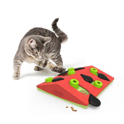 Nina Ottosson Melon Madness Puzzle & Play Treat Dispensing Cat Toy