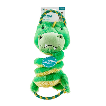 Outward Hound Springys Plush Tug Rope Dog Toy - Gator