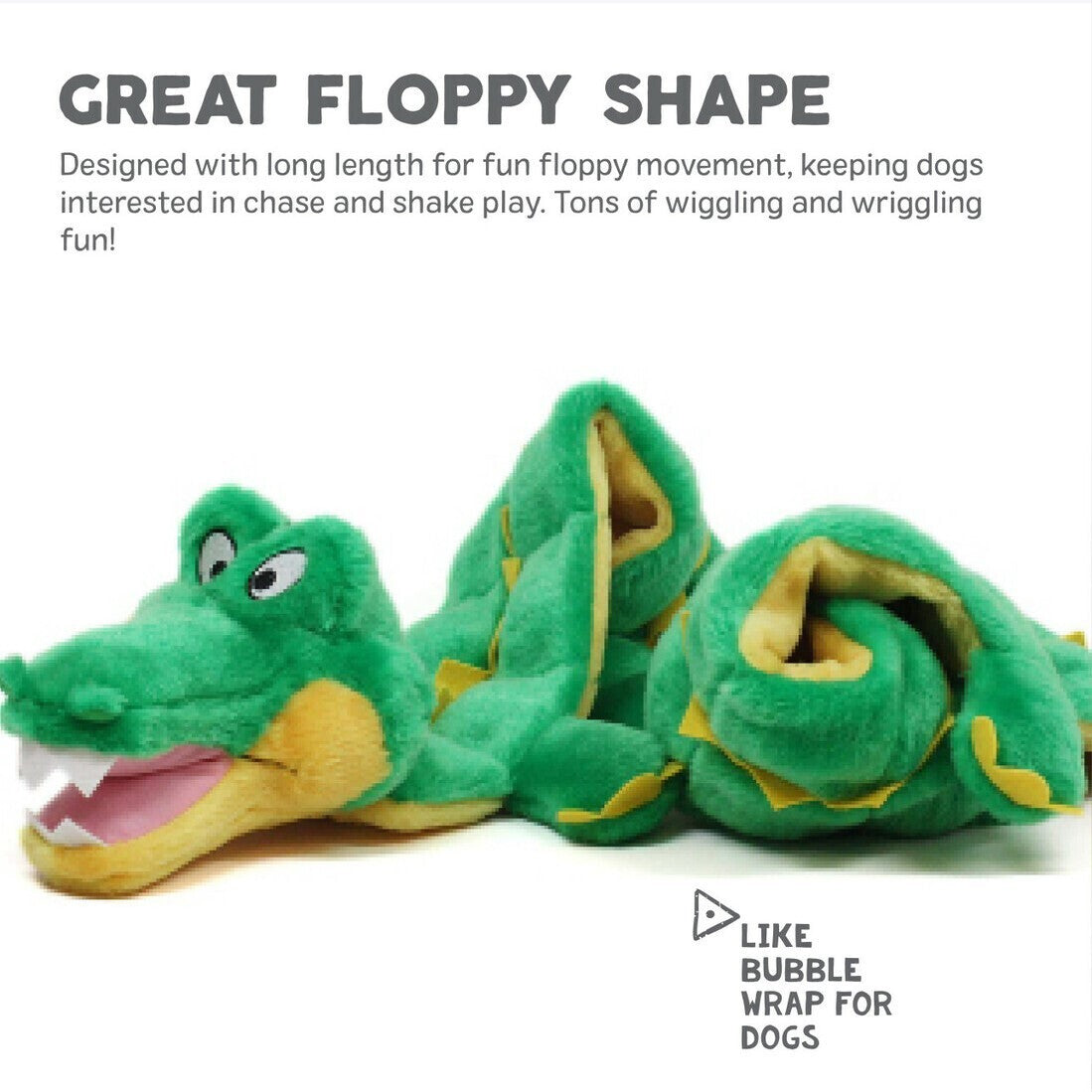 Outward Hound Squeaker Matz Dog Toy - Mini Gator