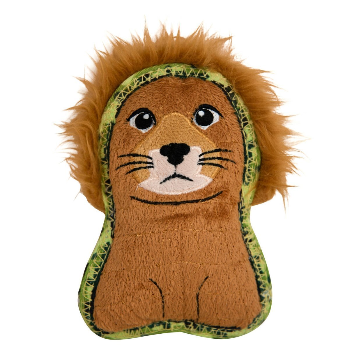 Outward Hound Xtreme Seamz Lion Squeaker Dog Toy