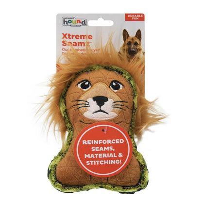 Outward Hound Xtreme Seamz Lion Squeaker Dog Toy