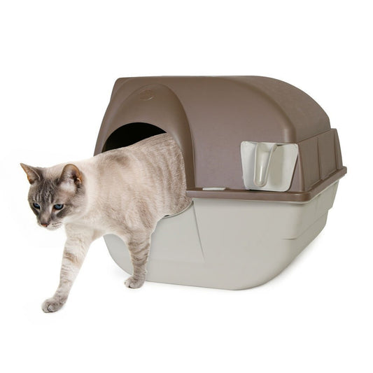 Omega Paw Roll n Clean Easy Clean Covered Cat Litter Box