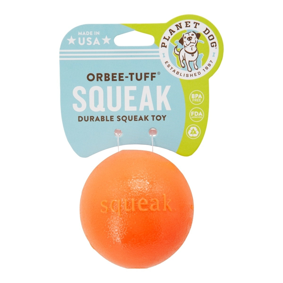 Planet Dog Orbee-Tuff Squeak Fetch Ball Dog Toy