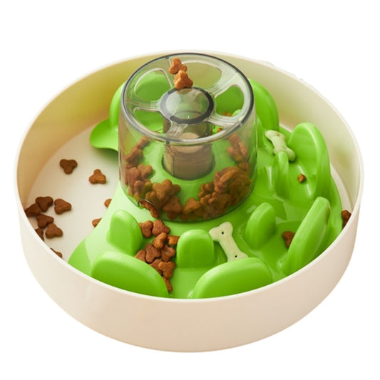 PetDreamHouse SPIN UFO Maze Interactive Slow Feeder Dog Bowl