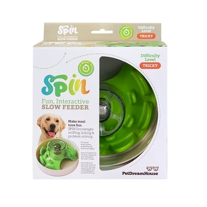 PetDreamHouse SPIN UFO Maze Interactive Slow Feeder Dog Bowl