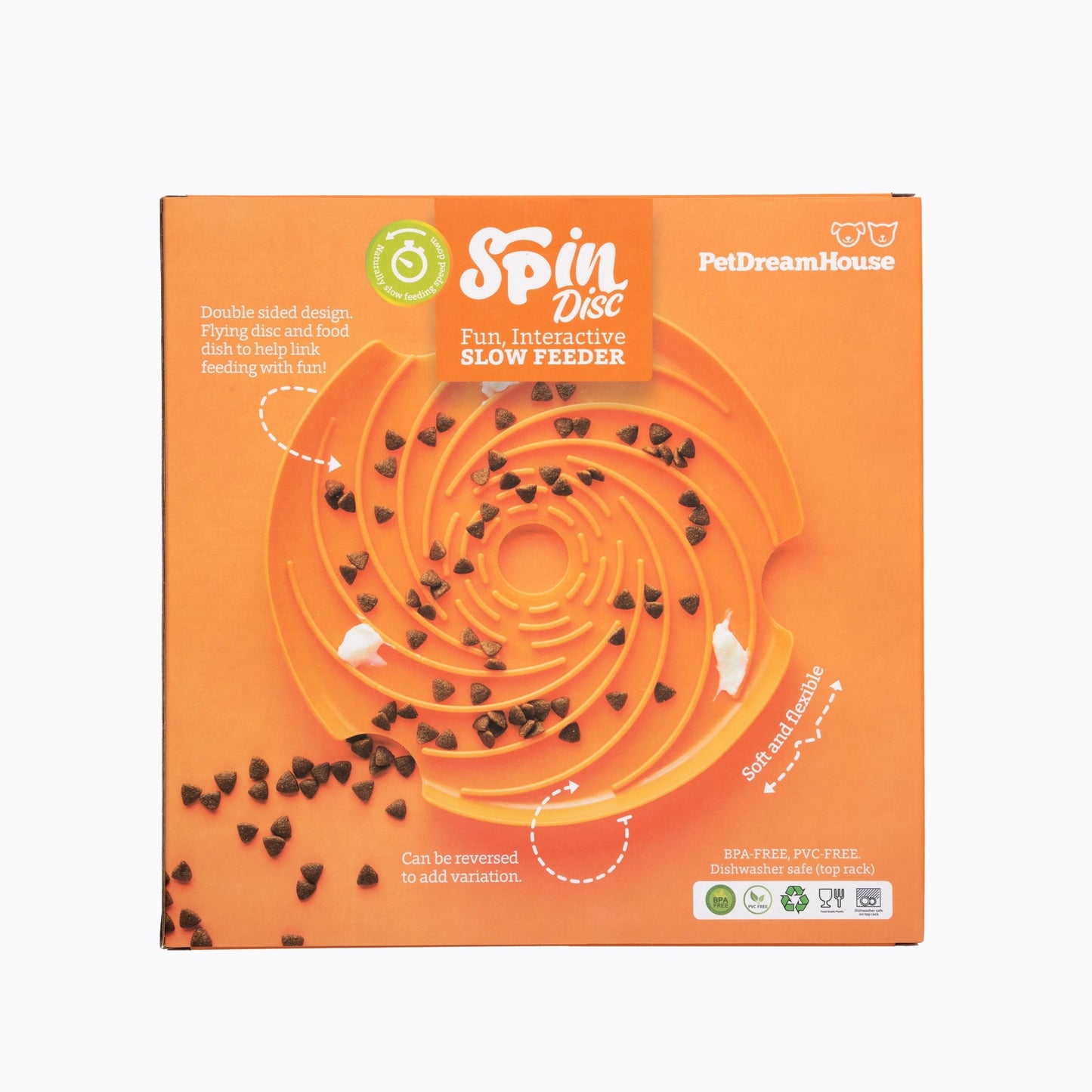 SPIN Disc 2-in-1 Interactive Feeder Lick Pad & Frisbee for Dogs