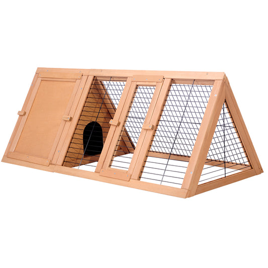 i.Pet Rabbit Hutch 119cm x 51cm x 44cm Chicken Coop Large Run Wooden Cage Outdoor - Mega Pet Store