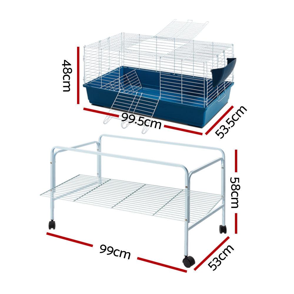 i.Pet Rabbit Cage Hutch 106cm Indoor Enclosure Carrier - Mega Pet Store