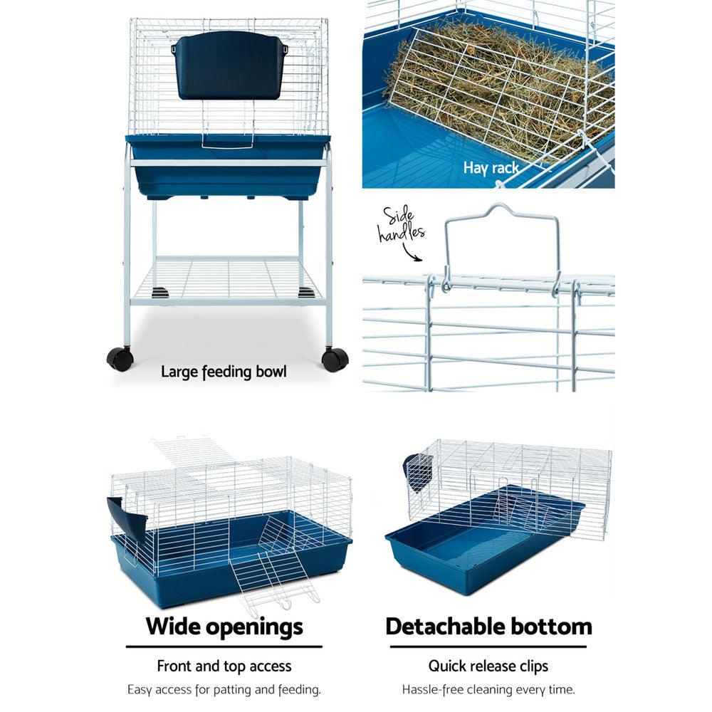 i.Pet Rabbit Cage Hutch 106cm Indoor Enclosure Carrier - Mega Pet Store