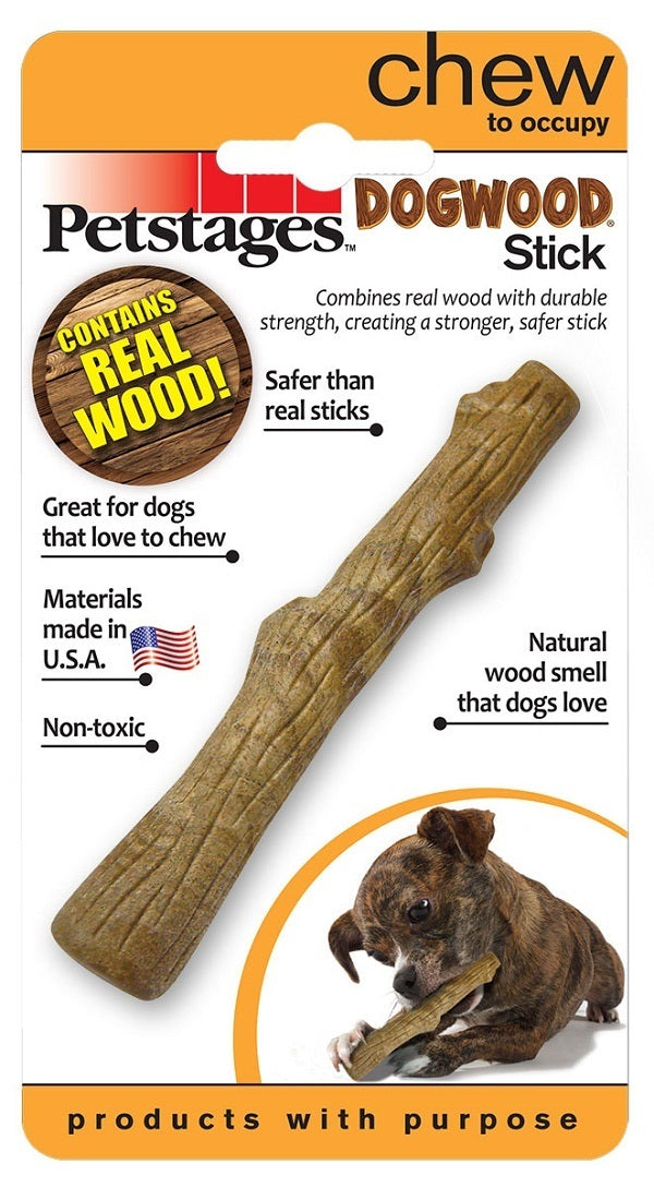 Petstages Durable Dogwood Stick Dog Chew Toy - Petite