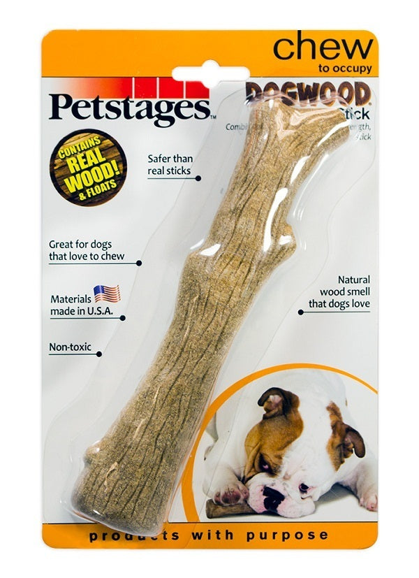 Petstages Durable Dogwood Stick Dog Chew Toy - Medium