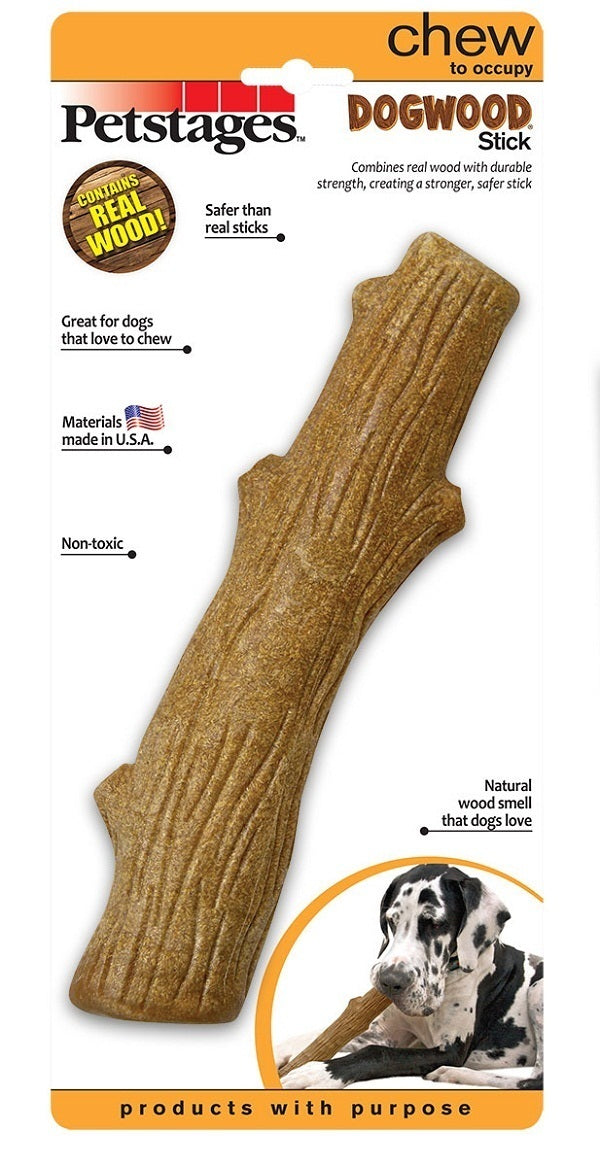 Petstages Durable Dogwood Stick Dog Chew Toy - Large