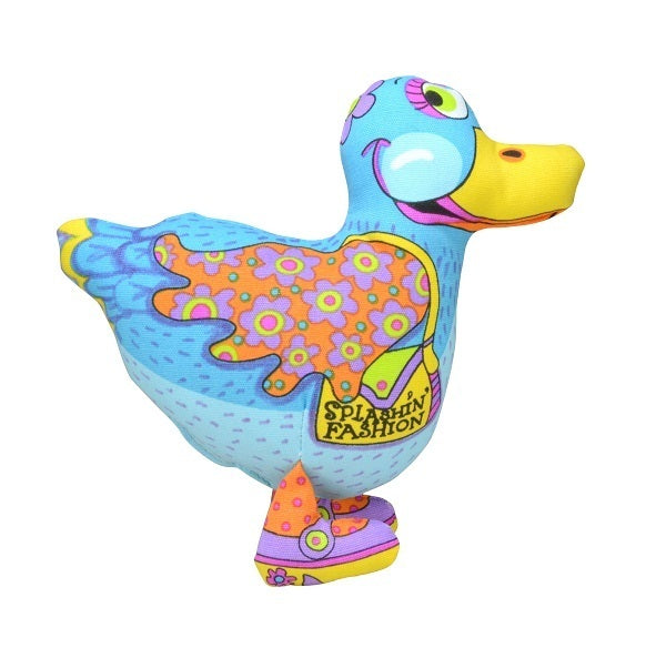 Petstages Madcap Splashin Fashion Duck Dog Toy