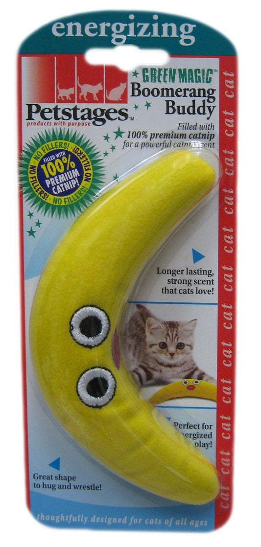 Petstages Green Magic Boomerang Buddy Cat Toy