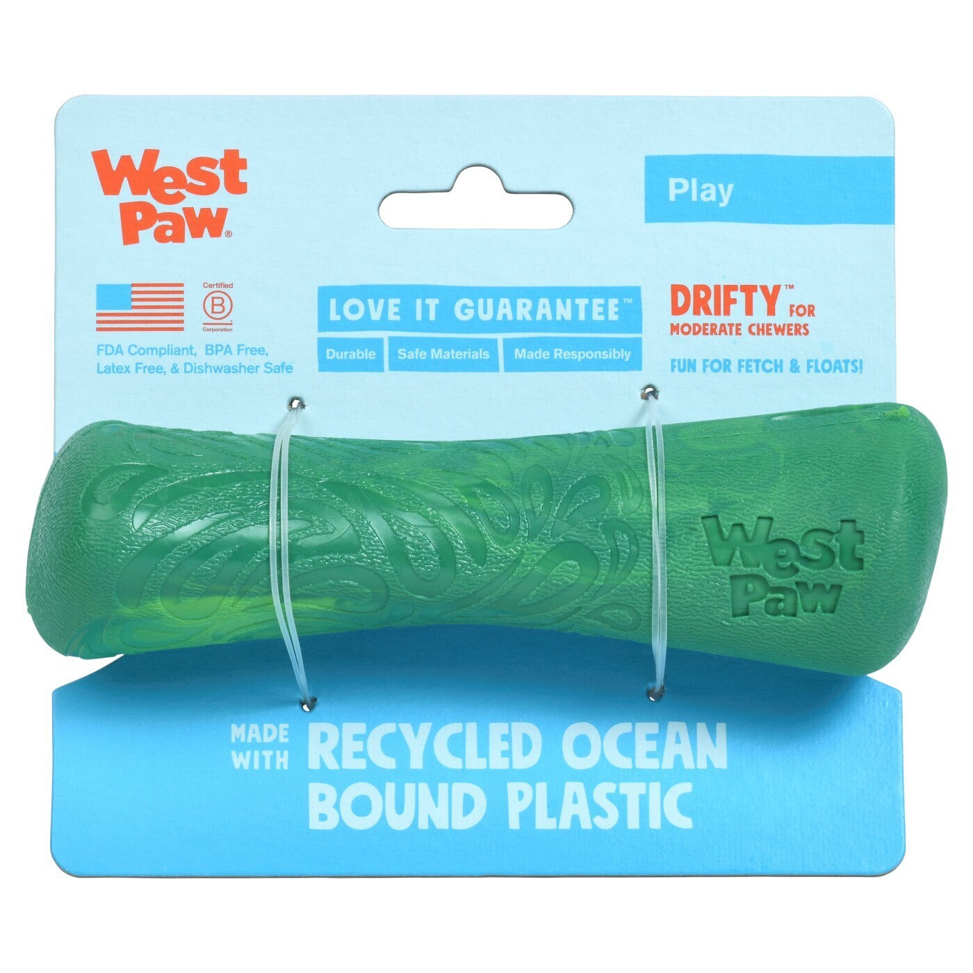 West Paw Seaflex Drifty Fetch Dog Toy