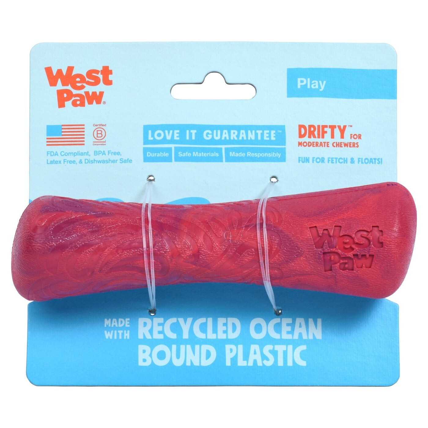 West Paw Seaflex Drifty Fetch Dog Toy