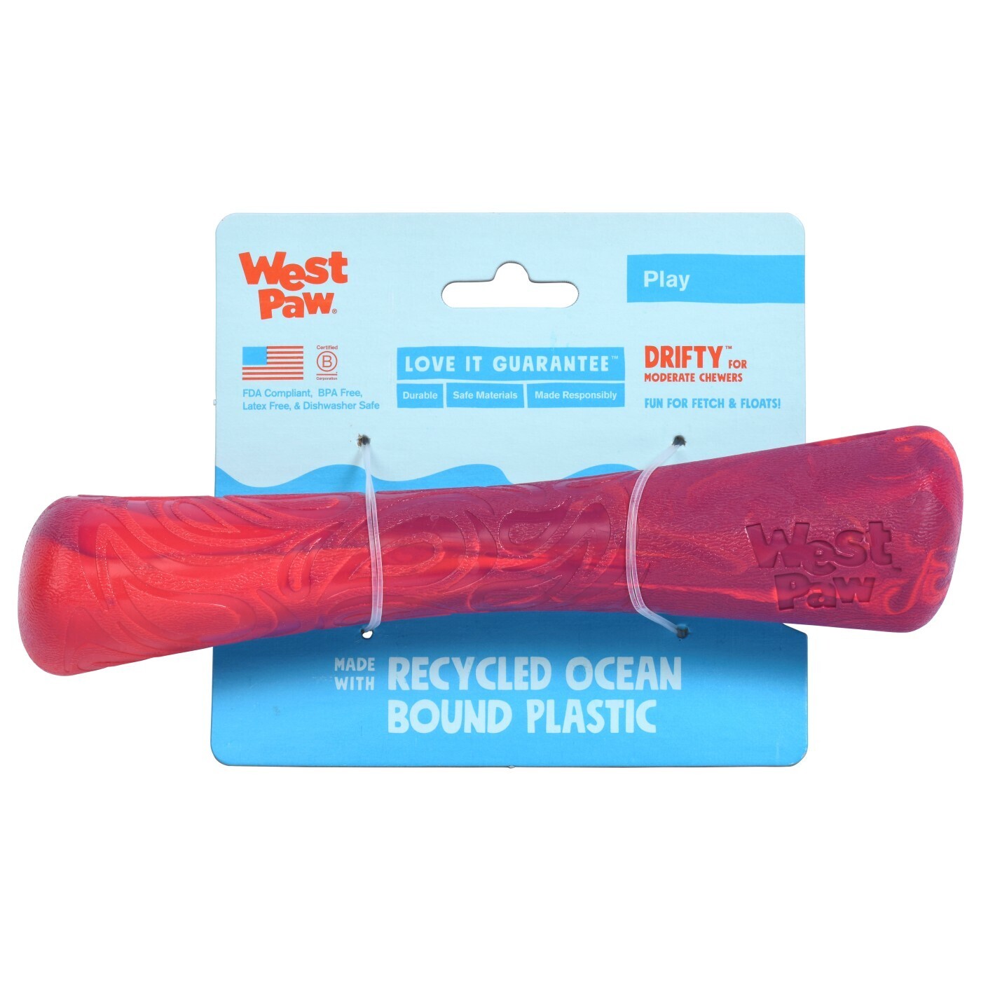 West Paw Seaflex Drifty Fetch Dog Toy