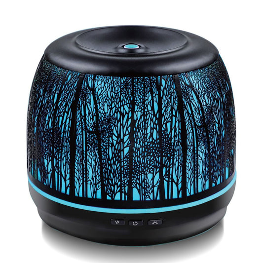 activiva 500ml Metal Essential Oil and Aroma Diffuser-Black