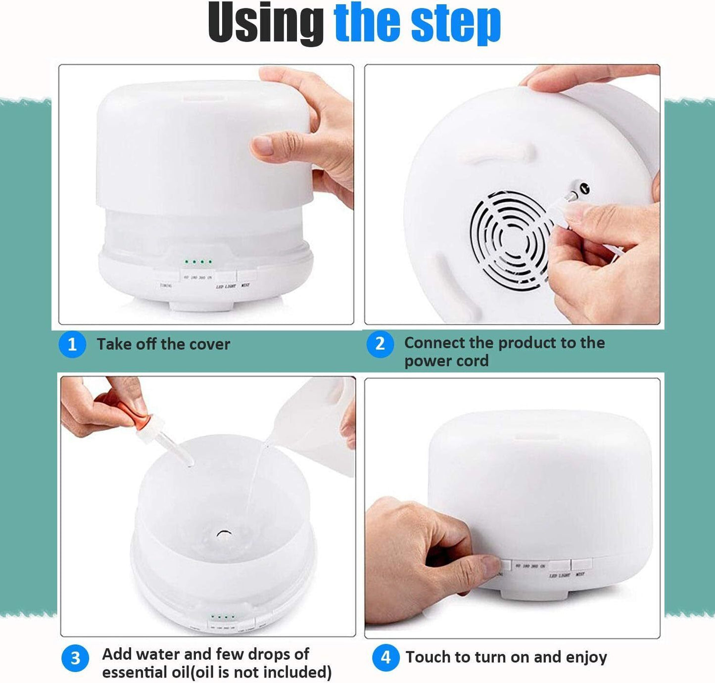 5-in-1 Aroma Diffuser & Air Purifier White - Perfect for Pet Owners