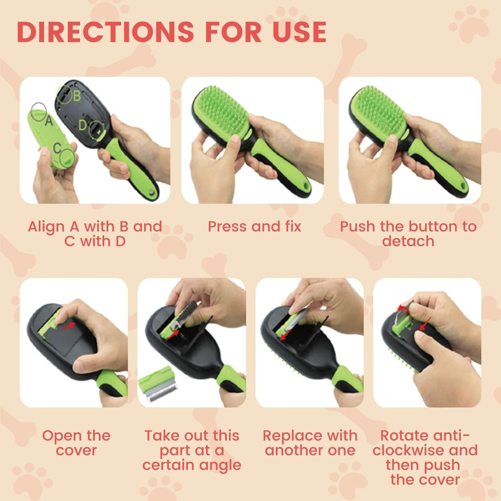 Floofi 5in1 Pet Grooming Set