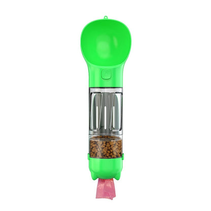 Floofi 4 in 1 pet scooper & feeder Green