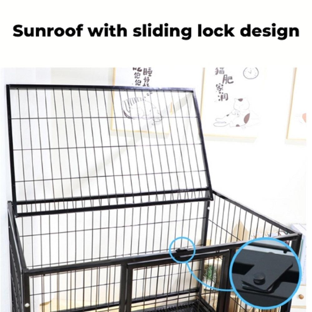 Floofi Dog Cage 32" (with wheels) FI-PC-130-XD - Mega Pet Store