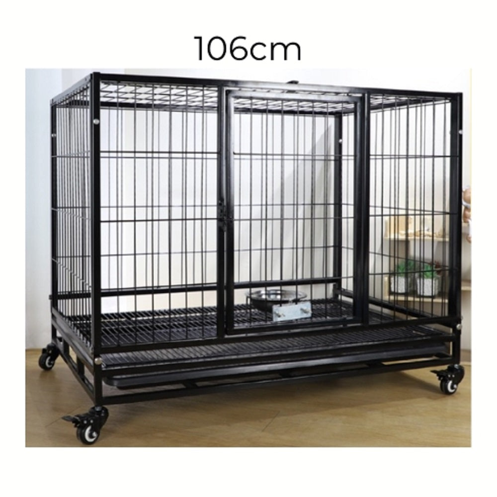 Floofi Dog Cage 46" (with wheels) FI-PC-132-XD