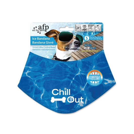 S - Dog Cooling Bandana Ice Neck Collar AFP Chill Out Pet Cool Scarf Cold Small - Mega Pet Store