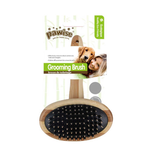 Grooming Brush Medium Dog Cat Pet Eco Bamboo Undercoat Detangling Rake Pawise - Mega Pet Store