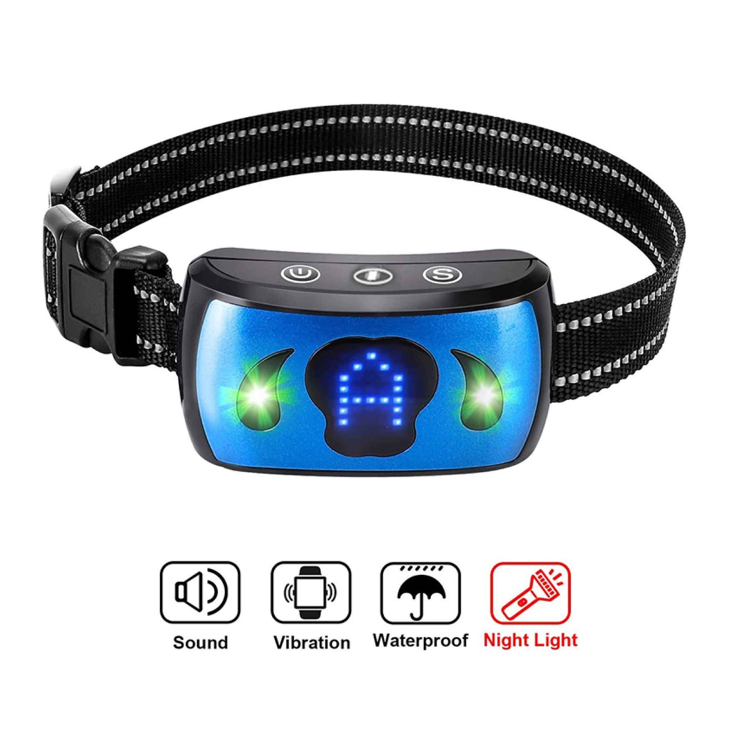 Dog Bark Collar - Vibration Magnetic Charging Waterproof Smart Barking Detection