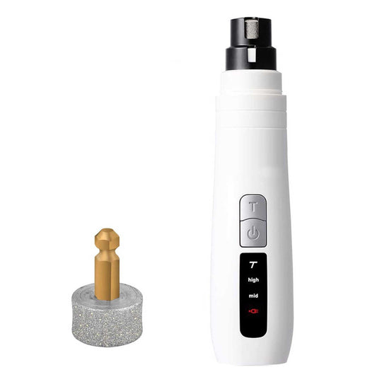 Pet Nail Grinder Dog Cat Electric Trimmer Turbo USB Rechargeable Claw Filer N9 - Mega Pet Store