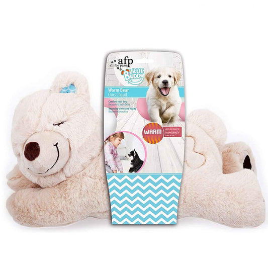 Puppy Warm Toy Bear Dog Heat Pack Comfort Plush Soft Toys Feeling Sleep Aid AFP - Mega Pet Store