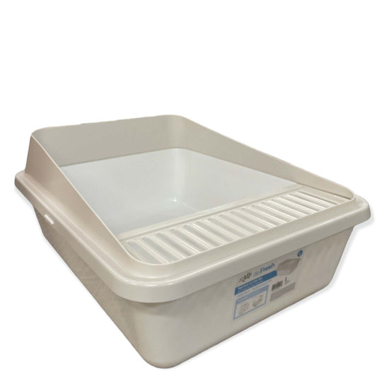 High Back Cat Litter Tray Large - Pet Fresh Clean Kitten Toilet Box - Mega Pet Store