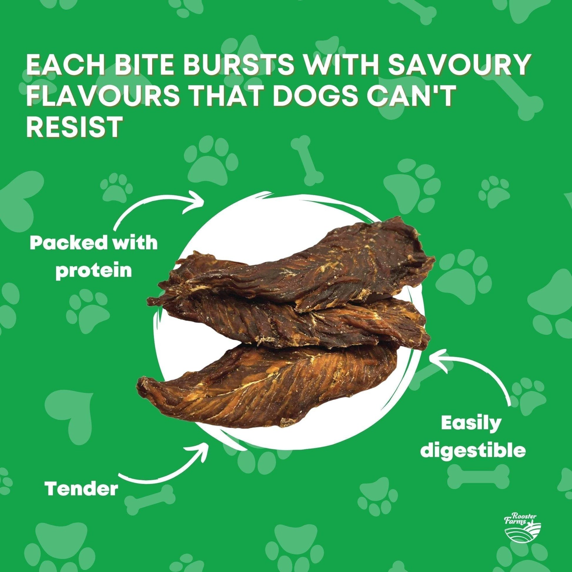 2Kg Dog Treat Chicken Breast Jerky - Dehydrated Australian Healthy Puppy Chew - Mega Pet Store