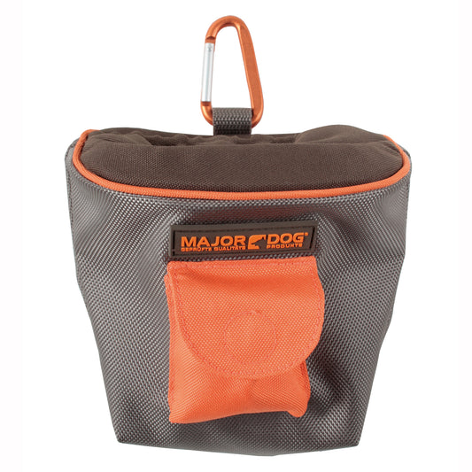 Major Dog Snack Treat Bag Grey/Orange Coloured - Mega Pet Store