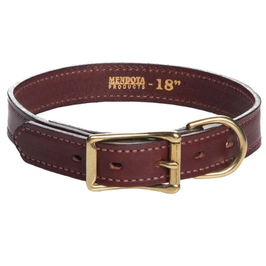 Mendota Leather Wide width Dog Collar 1" X 22" - Mega Pet Store