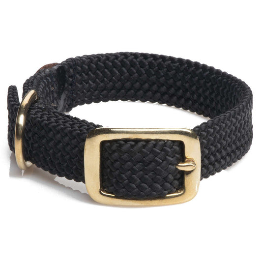 Mendota Doublebraided Collar 18" BLACK - Mega Pet Store