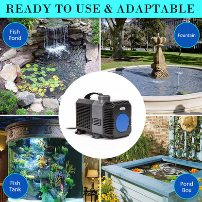 Aquarium Submersible Pond Water Pump 16000L/H