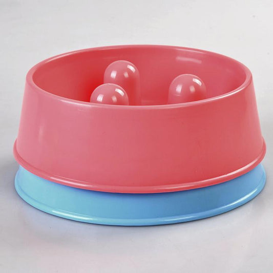 YES4PETS 1 x Medium Pet Anti Gulp Feeder Bowl Dog Cat Puppy slow food Interactive Dish Pink - Mega Pet Store