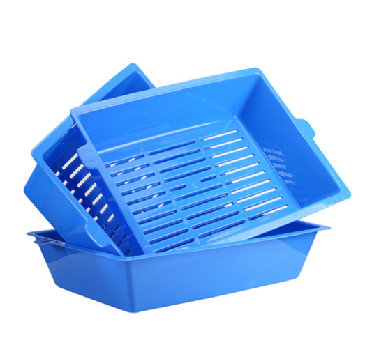 YES4PETS Lift and Sift Self Cleaning Kitty Litter Trays Cat Litter Tray Toilet Sifting Slotted Trays - Mega Pet Store