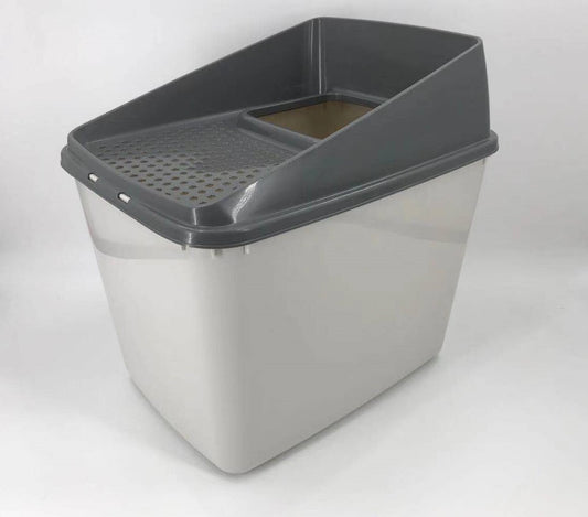 XL Top Entry Cat Litter Box No Mess Large Enclosed Covered Kitty Tray - Mega Pet Store