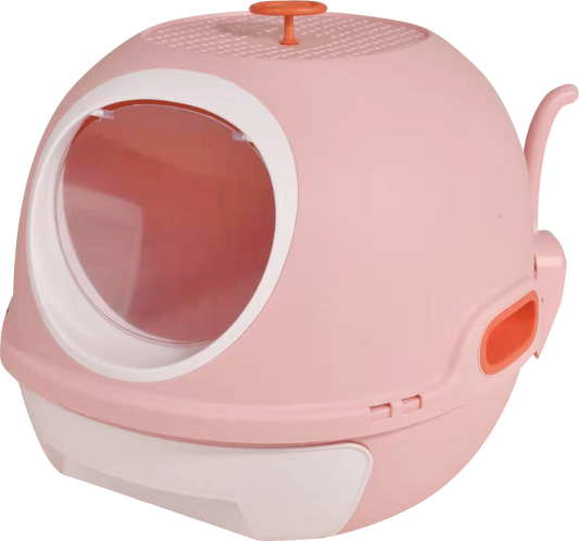 YES4PETS Hooded Cat Toilet Litter Box Tray House With Drawer and Scoop Pink - Mega Pet Store