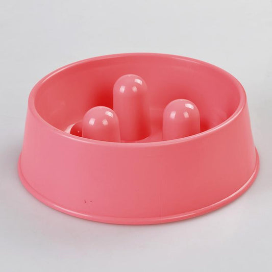 YES4PETS 1 x XL Pet Anti Gulp Feeder Bowl Dog Cat Puppy slow food Interactive Dish Pink - Mega Pet Store