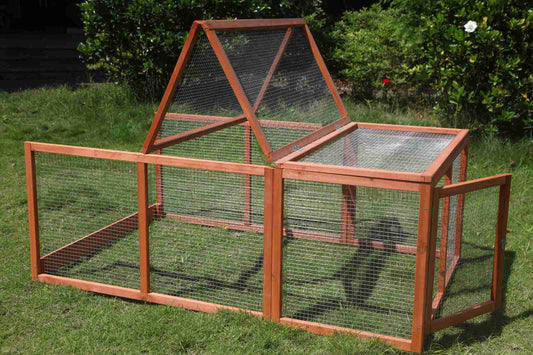 YES4PETS Large Chicken Coop Run Guinea Pig Cage Villa Extension Rabbit Hutch House Pen - Mega Pet Store