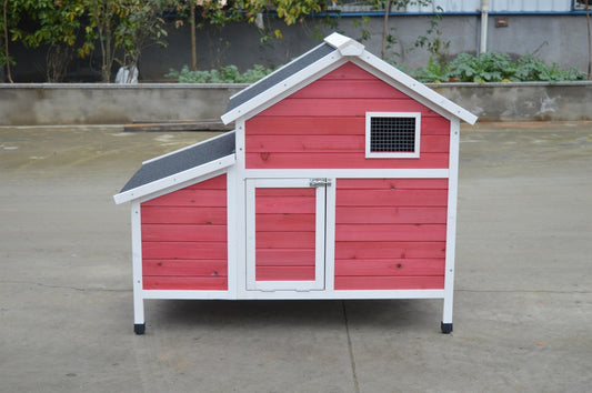 YES4PETS Red Chicken Coop Rabbit Hutch Cat Cage Hen Chook House - Mega Pet Store