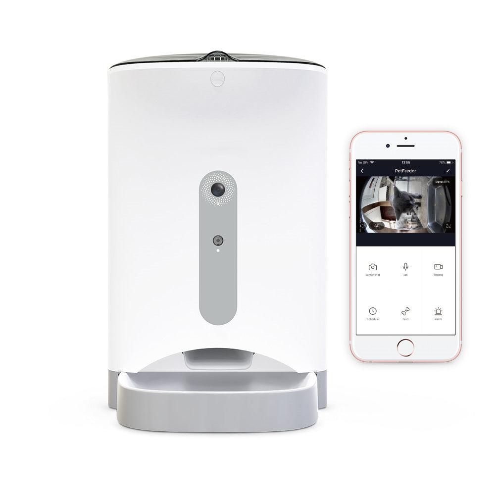 Smart Automatic Pet Dog Cat Rabbit Feeder Smartphone Camera APP for iPhone Android - Mega Pet Store