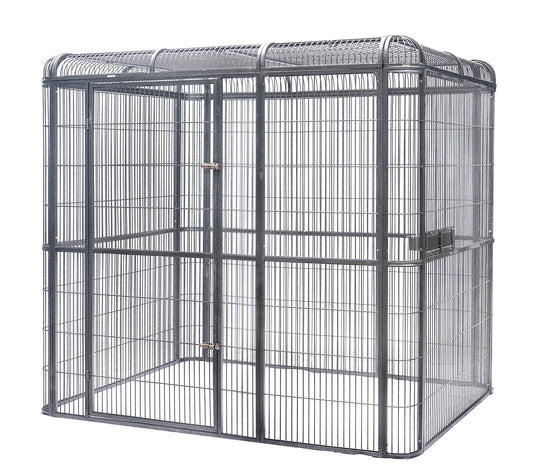 YES4PETS XXXXL Walk-in Bird Cat Dog Cage Pet Parrot Aviary Perch 219x158x203cm With Green Cover - Mega Pet Store