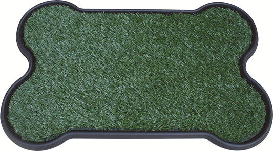 YES4PETS Dog Puppy Toilet Grass Potty Training Mat Loo Pad Bone Shape Indoor - Mega Pet Store