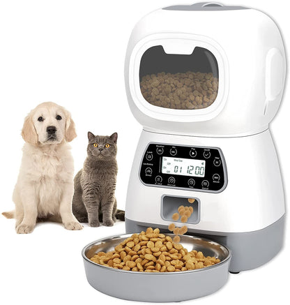 YES4PETS 3.5L Visible Automatic Digital Pet Dog Cat Feeder Food Bowl Dispenser - Mega Pet Store